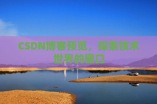CSDN博客预览，探索技术世界的窗口